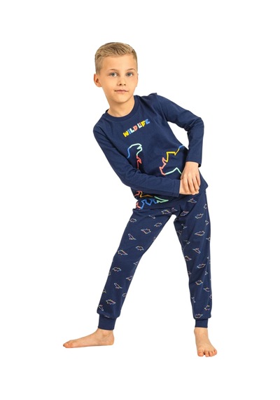 Rolypoly Rp3866c Erkek Çocuk Uzun Kol Pijama Takım Lacivert