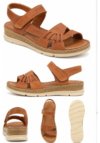 N Napa Shoe Np.2642.taba.deri Sandalet
