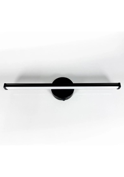Teknozeel Modern Dekoratif Led Günışığı Duvar Ayna Resim Aplik Aydınlatma 38cm Eskitme Pil Dahildir Siyah