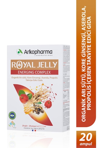 Arkopharma Royal Jelly Energing Complex 20 Ampül