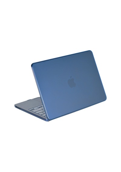 Neo Şeffaf Macbook Uyumlu Kapak - Mavi