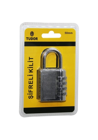 Tudor Real Özs Şifreli Asma Kilit 50mm- 8'li Paket