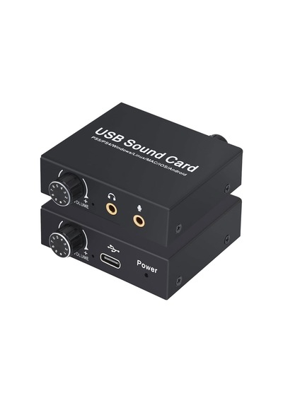 Harici Usb Ses Kartı 3,5mm Kulaklık Ve Mikrofon Girişli Volüm Ayarlı Ses Kartı