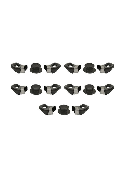Siyah Lüks Tencere Yan Kulpları Ve Cam Kapak Kulp Seti - 5 Set