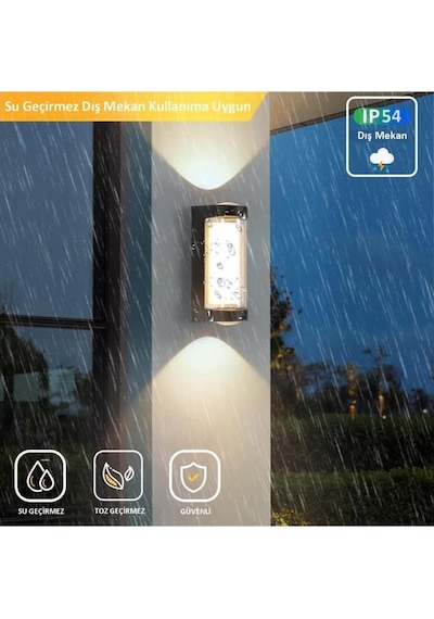 Dekoratif Su Geçirmez Üç Yönlü Led Aplik Cata Lara 9w 3200k Gün Işığı Led Aydınlatma Diğer