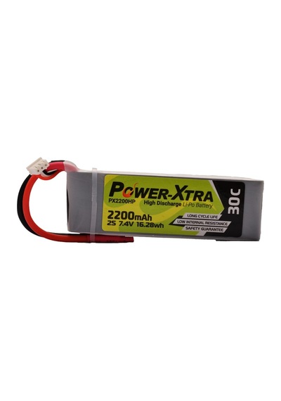 Power-Xtra Px2200HP Uyumlu - 2S1P - 7.4V 2200 Mah Li-Polymer Pil -30C