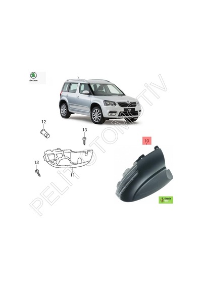 Skoda Yeti Sağ Ayna Sinyali 5l0949102b 2010-2018