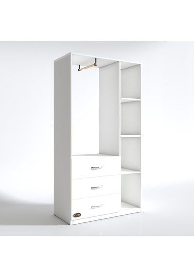 Kenzlife giysi dolabı ökkeş 175*90*40 byz gardırop 3 çekmeceli