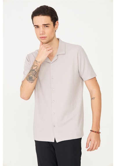 Gri Gömlek T-shirt Gri