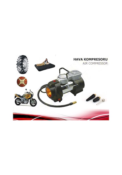 Metal Hava Kompresörü Profesyonel Işıklı Metal Gövde