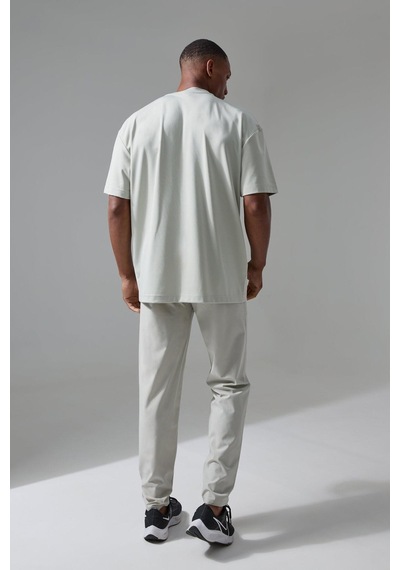 Jogger Pantolon Active Training Dept Dar Kesim Dokuma Delikli, Erkek Jogger Pantolon Gri