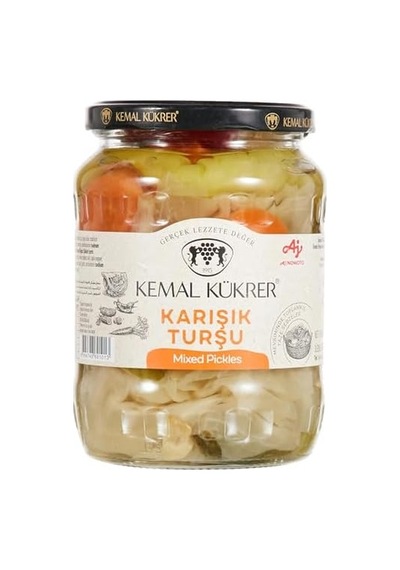 Karışık Turşu Cam Kavanoz 680 Gr 12 Izgara