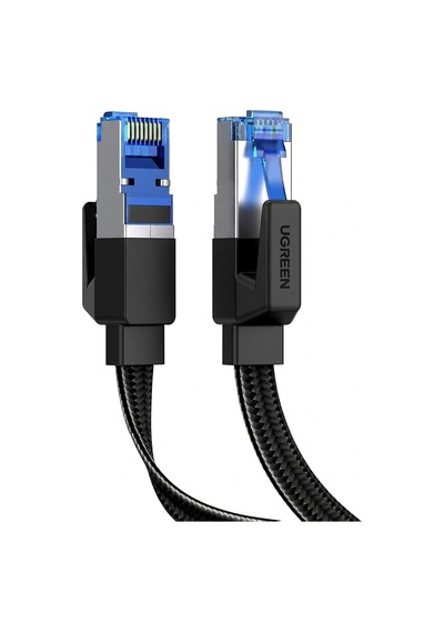 Ugreen Cat8 Rj45 Ethernet Kablosu Düz Örgülü 40gbps 2000mhz 15 Mt