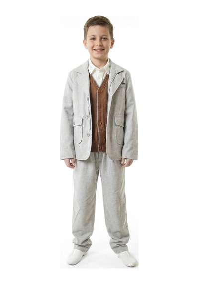 Xo Kids Erkek Çocuk 4lu Alt Üst Takım 11-14 Yaş 14201 Gri