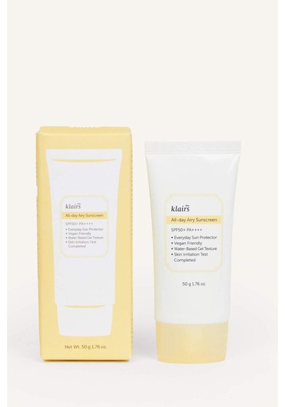 Defacto Dear Klairs All Day Airy Sunscreen Spf 50 Pa Hafif Dokulu Su Bazlı Filtreli Güneş Kremi 50gr I1979axnsyl1