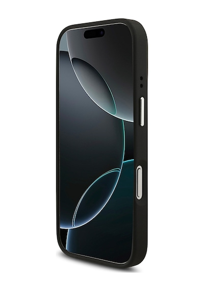 Apple Uyumlu iPhone 17 Pro Kılıf Guess Lisanslı Pu Deri 4g Büyük Metal Logo Dizaynlı Kapak Siyah
