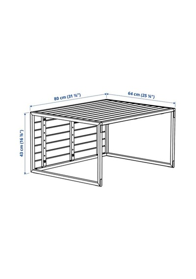 Ikea Håkanskär Bahçe Sehpası, Açık Kahverengi