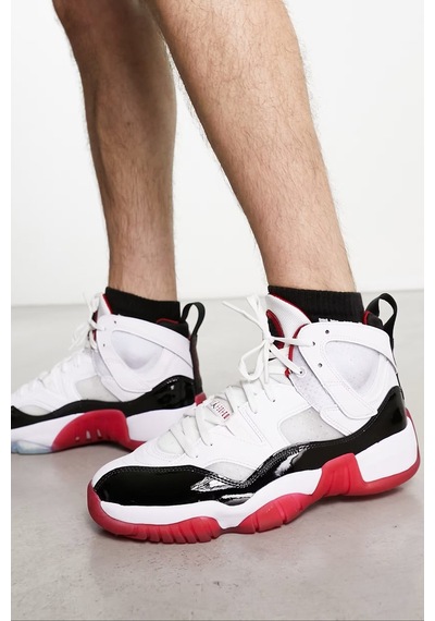 Nike Jordan Jumpman Two Trey Basketball Shoes White Bilekli Basketbol Ayakkabısı Beyaz Kırmızı Beyaz