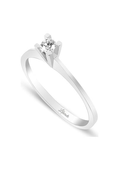 Pırlanta Tektaş Altın Yüzük 0.10 Ct - F/Vs - 14K