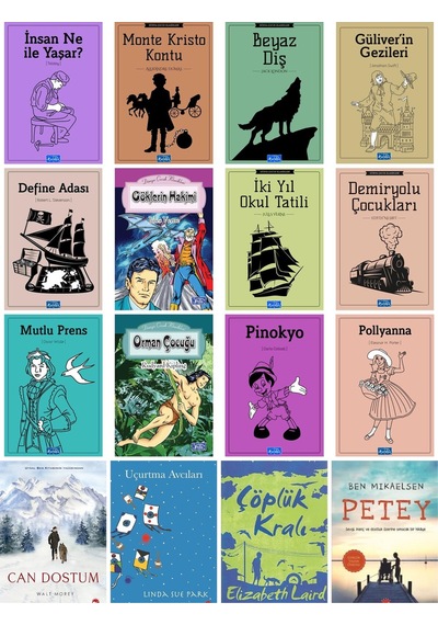 Beyaz Balina Yayınları Petey.can Dostum.çöplük Kralı.uçurtma Avcıları 16 Lı Set