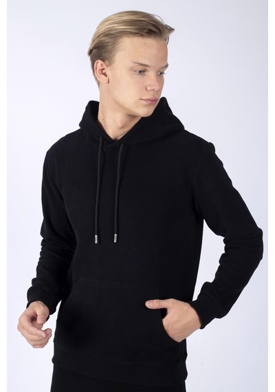 Zebrar Erkek Sweatshırt Siyah-16717-siyah Siyah