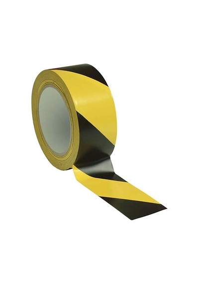 Mey İthalat Yer İşaretleme Bandı Sarı Siyah 50 Mm 30 Metre
