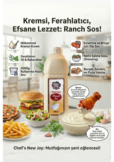 Chefs New Joy Ranch Sos Ranch Sauce 2 KG