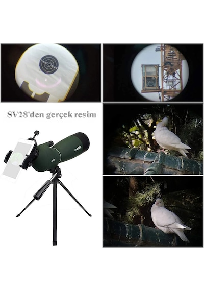 Sv28 75x Zoom Svbony Teleskop Monoküler Fmc Bak4 Su Geçirmez Doğa Kuş Gözlem Dürbün Teleskop
