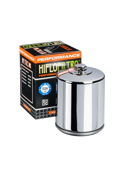 Hiflo Harley Davidson 883, 1000, 1200 Krom Performans Yağ Filtresi Hf170crc