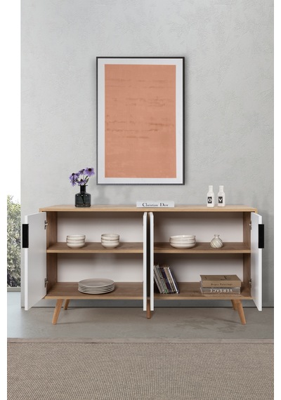 4515 Sırma 150 Cm Ahşap Ayaklı , Metal Kulplu Konsol , Safir - Beyaz , Salon , Oturma Odası Safir - Beyaz 4515 Sırma 150 Cm Ahşap Ayaklı , Metal Kulplu Konsol , Safir - Beyaz , Salon , Oturma Odası Safir - Beyaz