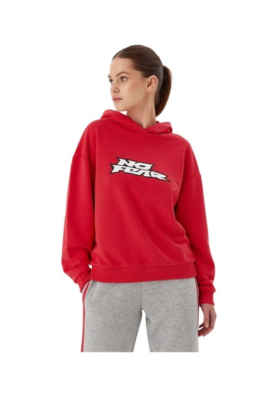 Kadın No Fear Sweatshirt Nfr-w500154 Kırmızı