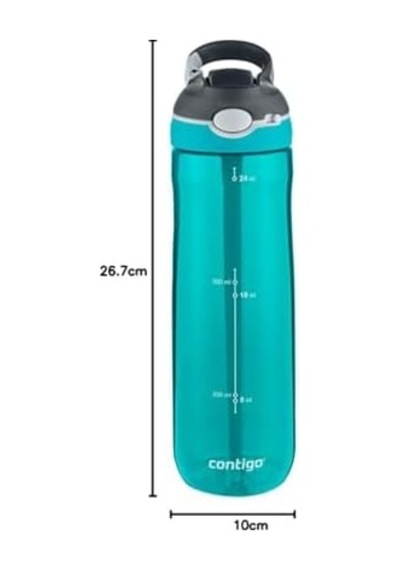 Üniseks Ashland Autospout Pipetli Büyük Bpa İçermeyen Plastik Su Şişesi Turkuaz 720 Ml Açık