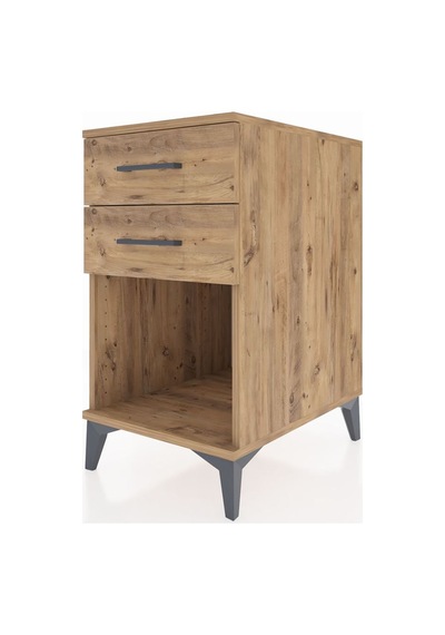 Kronos Komodin 2 Çekmeceli 44x59x80 Çam-çam Çam
