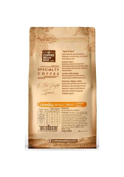 Altın Telve Colombia Çekirdek Single Orjin Specialty Coffee 250 G
