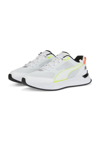 Puma Mirage Sport Tech Laser Tag Beyaz Erkek Günlük Spor Ayakkabı Lime Squeeze Lime Squeeze