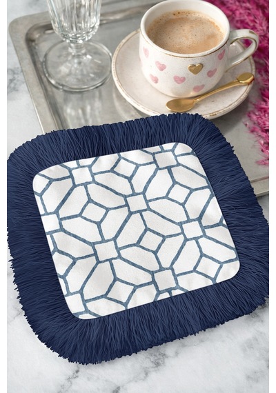 Geometrik Lüks Saçaklı Kahve Yanı Sunumluk Peçete - Zarif Mavi Modern Lacivert Bardak Altlığı Mendil Doygun Ayışığı Kırmızı Geometrik Lüks Saçaklı Kahve Yanı Sunumluk Peçete - Zarif Mavi Modern Lacivert Bardak Altlığı Mendil Doygun Ayışığı Kırmızı