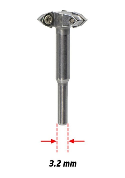 Manpa Dct Mini Ahşap Oyma Aparatı Üçgen Elmas - 3.2 Mm Sap