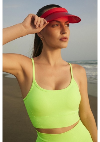 Jerf Gela Ayar Askılı Sport Bra Neon Yeşil 001