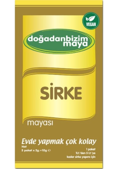Doğadan Bizim Maya Probiyotik Sirke Mayası 6'lı 5 x 2 G