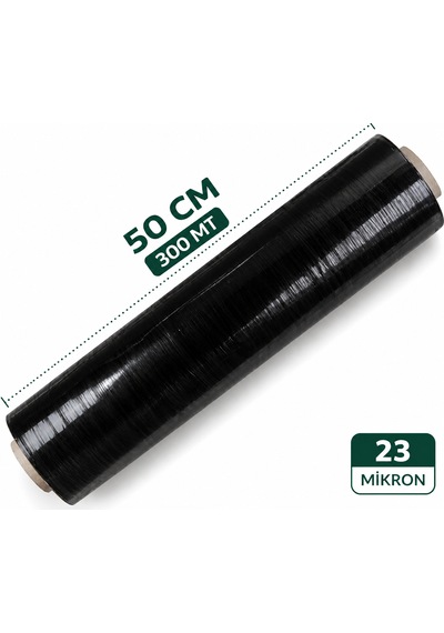 Siyah Streç Film 50 Cm 300 Mt 50x300