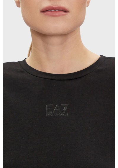 Ea7 Kadın T Shirt 3dtt22 Tj6sz 1200 Siyah