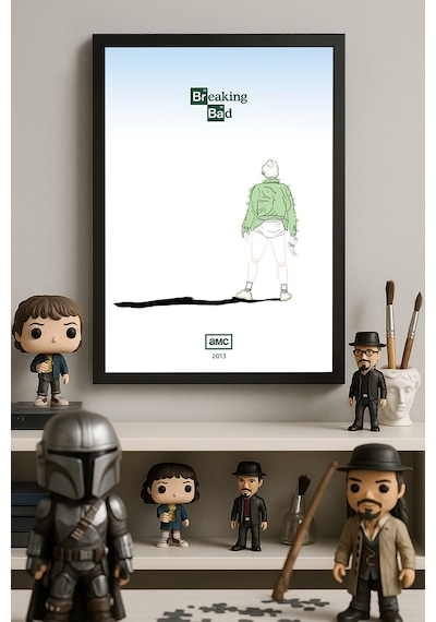 Breaking Bad Siyah Ahşap Çerçeveli Poster, Film Duvar Tablosu