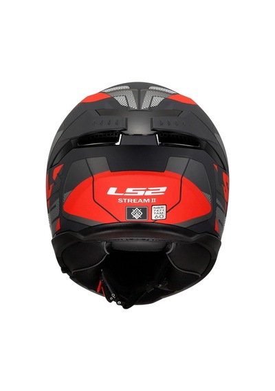 Ls2 Stream 2 Road Mat Black Tıtanıum Red Renkli