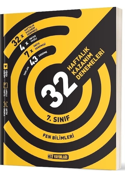 Hız Yayınları 2025 7. Sınıf Fen Bilimleri 36 Haftalık Deneme