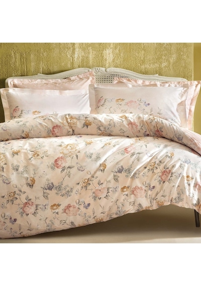 Yataş Bedding Farida Ranforce Çift Kişilik Nevresim Takımı-Somon