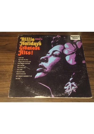 BİLLİE HOLİDAY - Billie Holiday's Greatest Hits! , LP 1968 Vocal