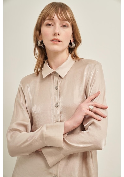 FTZ Women Ftz Parlak Modal Takım Beige 31002 Beige Bej