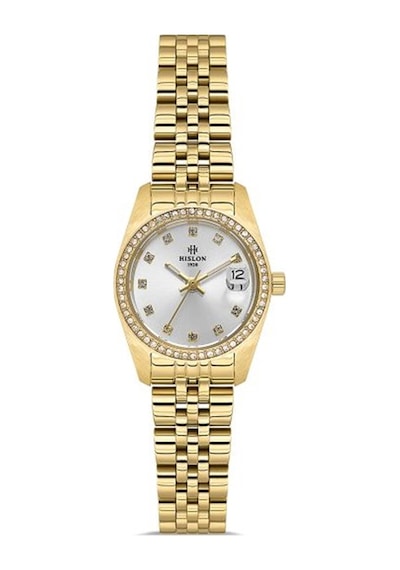 Ql156g-02sg Hislon Kol Saati 22 Mm / Gold Gri
