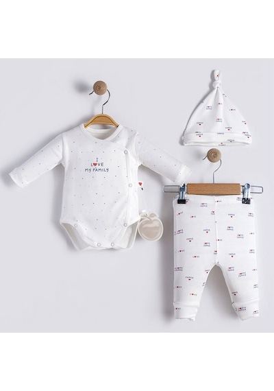 Bebessi 3'lü Bebek Takım 4158 Ekru
