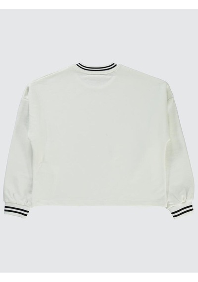 Civil Girls California Baskılı 10-13 Yaş Sweatshirt Ekru
